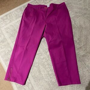 Ruby Rd Womens Magenta Pants size 22W